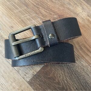 RVCA Brown leather belt S/M